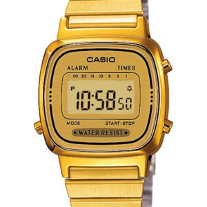 ساعت مچی دیجیتال زنانه Casio مدل LA670WGA-9DF (طلایی رترو)