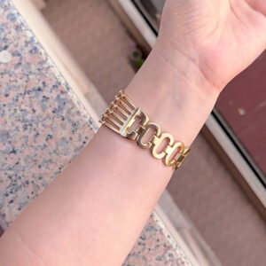 ساعت مچی زنانه CLUPPOLOON مدل دستبندی شیاردار نگین‌دار