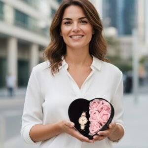 ساعت زنانه فلزی رزگلد