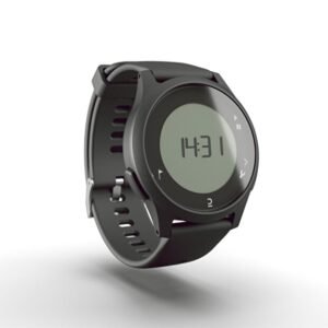 ساعت ورزشی دویدن Decathlon مدل W100 مشکی، ضدآب با کرنومتر