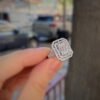 انگشتر نقره با نگین باگت