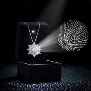 گردنبند نقره ۹۲۵ طرح لوتوس
