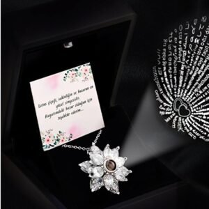 گردنبند نقره ۹۲۵ طرح لوتوس